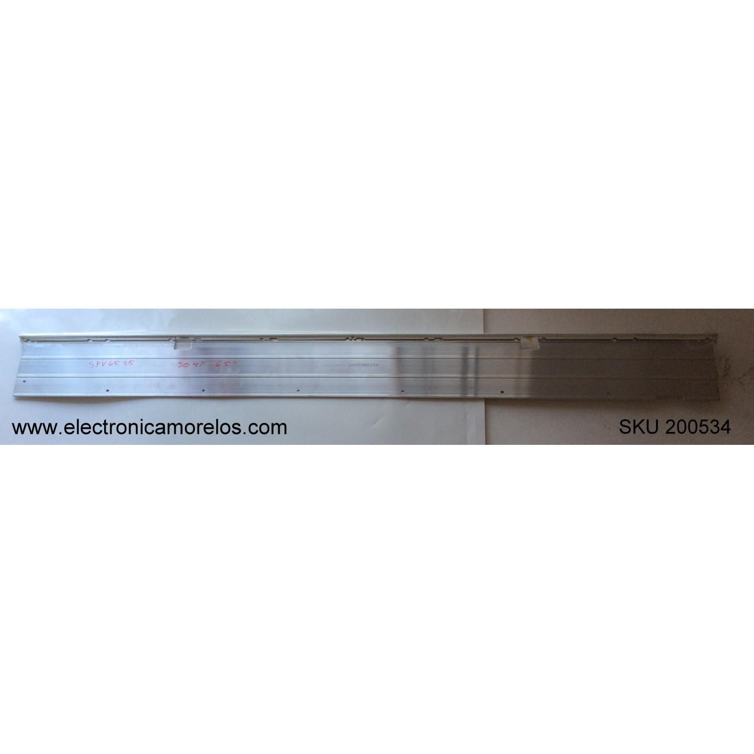 LED PARA TV SONY ((1 PIEZA)) / NUMERO DE PARTE NLAW50304 / 61.P2W01G001 / 140715 / PANEL SYV6535 / MODELO XBR-65X850B / ((MEDIDAS 1.43M x 14CM))